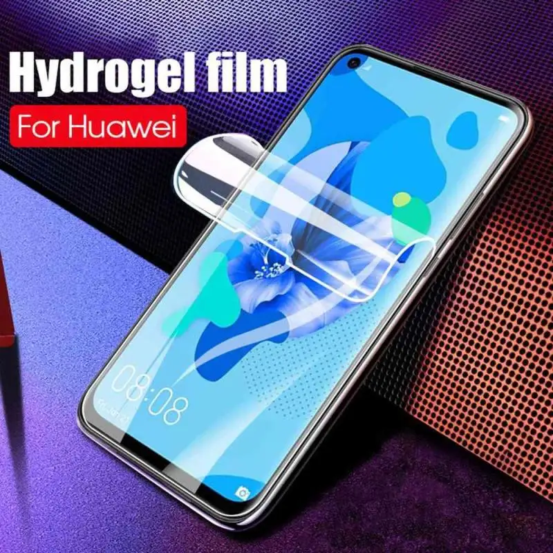 Hydrogel Film For Huawei P40 P30 P20 Pro Mate 20 Lite 600D Soft Screen Protector For Huawei Mate 30 Pro Hydrogel Not Glass