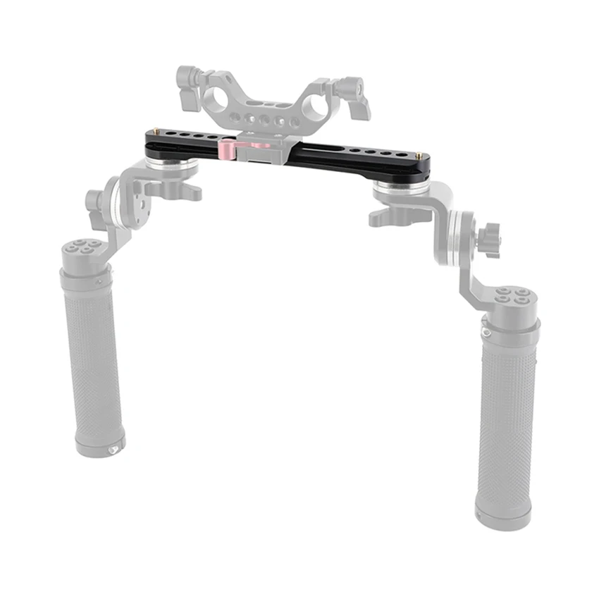 CAMVATE Quick NATO Rail Extension Arm แบบ Dual-Ended M6 Rosette Mount สำหรับกล้อง DSLR Mount Rig สนับสนุนระบบ