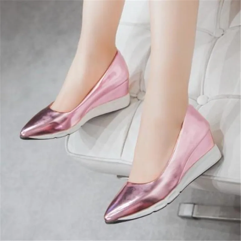 Women Platform Pumps Wedge Women\'s Comfortable High Heels  Spring Autumn Fashion Female Ladies Shoes Zapatillas Mujer