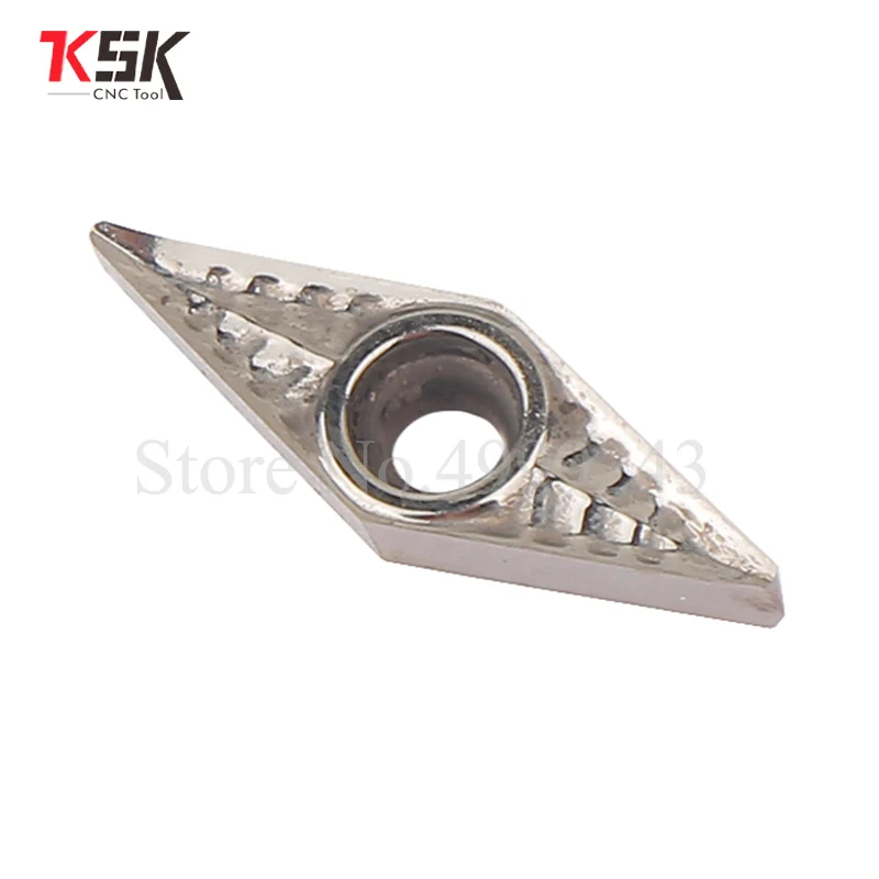 Cortador de aluminio VCGT110304 VCMT160404 VBMT11 para piezas redondas exteriores de acero inoxidable de cuchilla CNC, 10 piezas