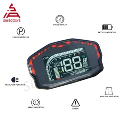 Liquidación de ventas SiAECOSYS DKD LCD Scooter Eléctrico ISDN CAN-BUS instrumento velocímetro pantalla para VOTOL Fardriver controlador