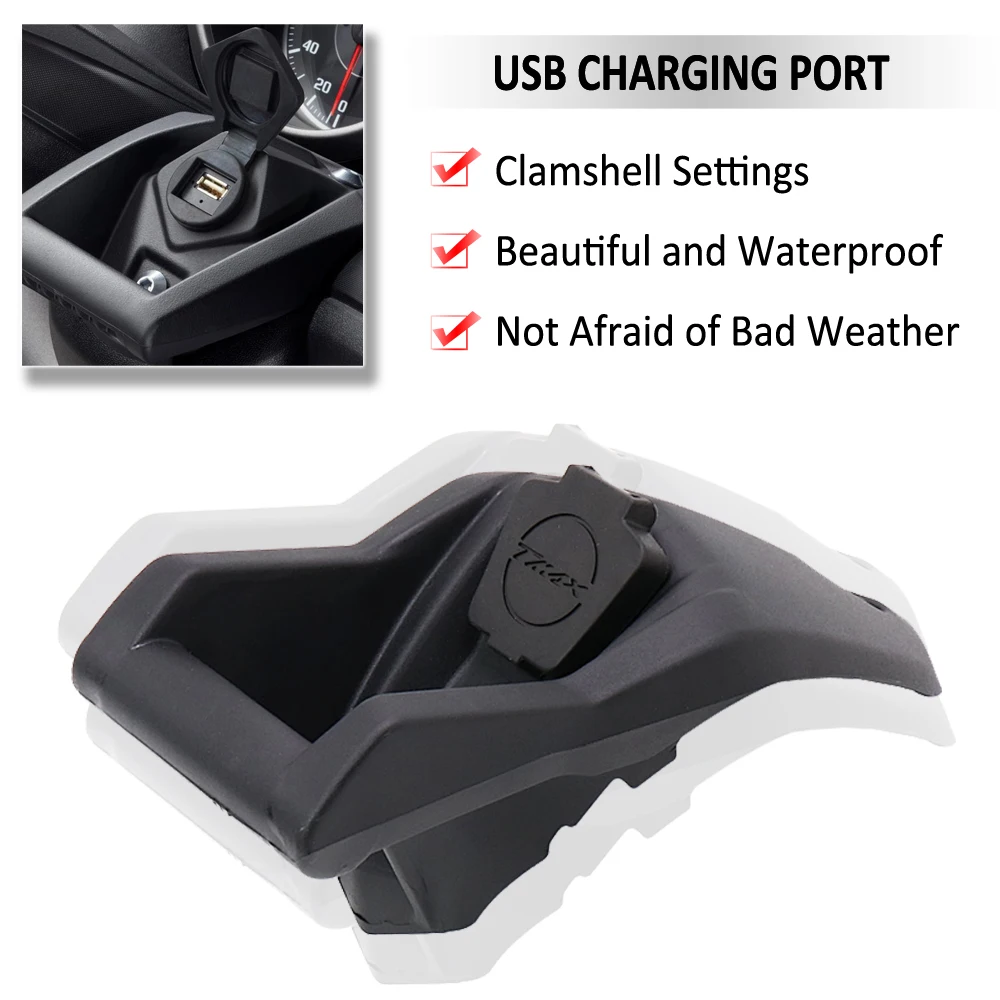 Motorcycle Phone GPS Navigation Bracket Wireless USB Charging Port Holder Mount FOR YAMAHA TMAX T MAX T-MAX 530 DX SX T-max 560