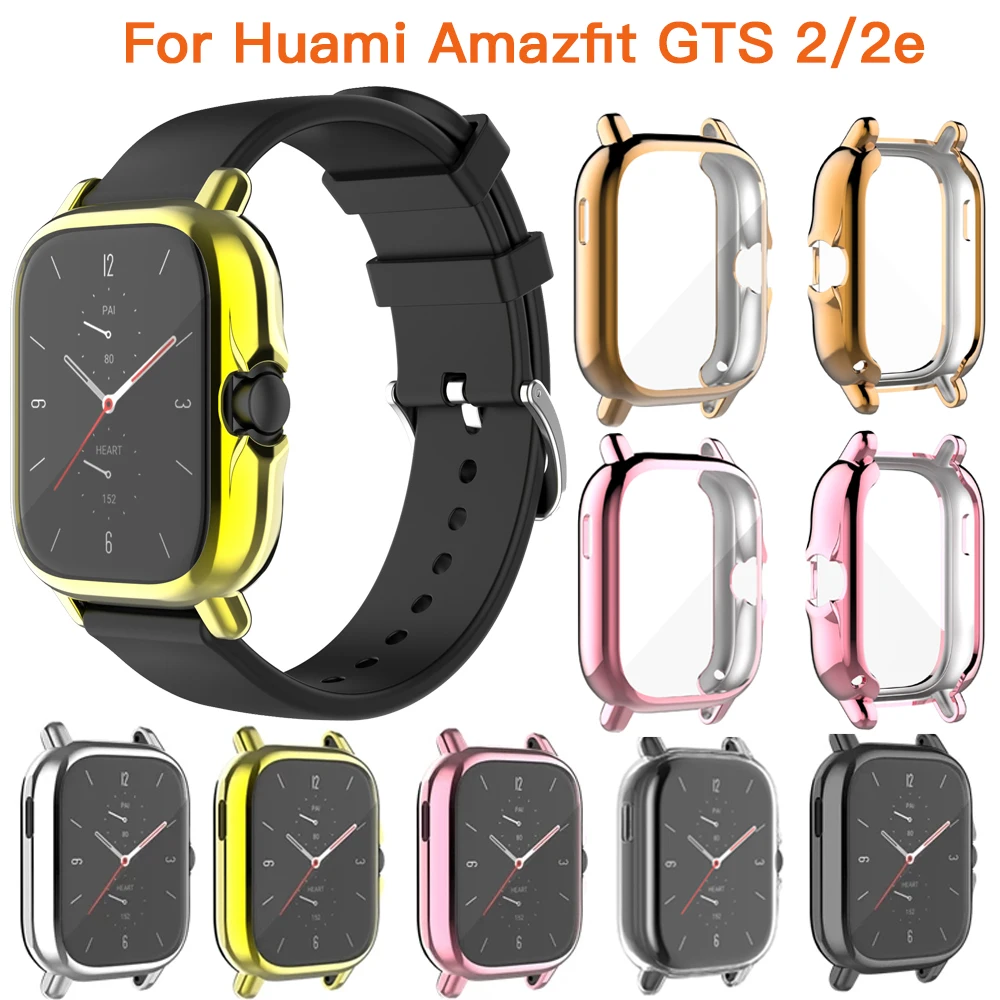 สำหรับ Huami Amazfit GTS 2/2e ชุบกรอบป้องกันสำหรับ Xiaomi Amazfit GTS2 2e Full หน้าจอเปลี่ยน Protector กรณี