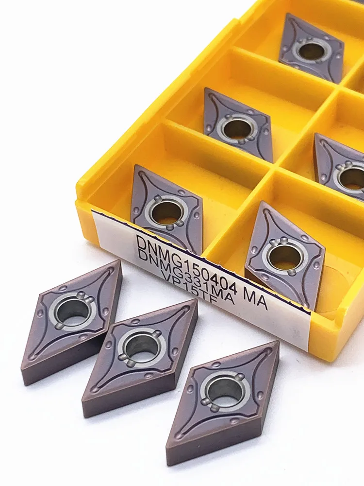 DNMG150404 DNMG150408 VP15TF UE6020 US735 Cao Cho Chất Lượng Hợp Kim Cứng Lưỡi Dao Hình Trụ Tiện CNC Công Cụ DNMG 150404 150408