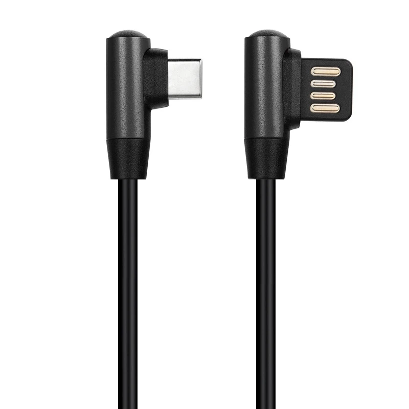 

Double elbow Type-C data cable 90 degree C male to A male usb2.0 charging cable 3A fast charging cable mobile phone data cable