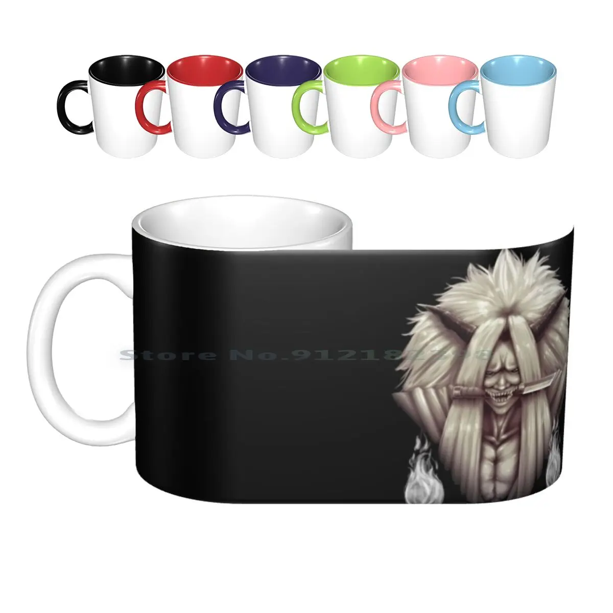 Demon Ceramic Mugs Coffee Cups Milk Tea Mug Dead Demon Consuming Seal Shippuden Manga Sasuke Sharingan Uzumaki Kakashi Akatsuki