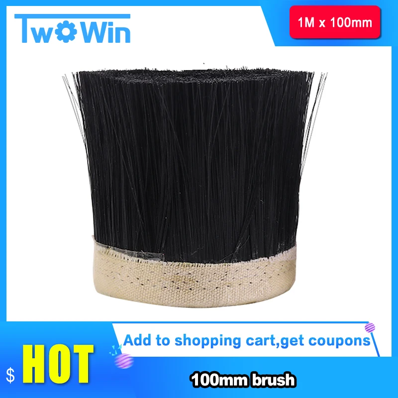 

1M x 100mm Brush Vacuum Cleaner Engraving Machine Dust Cover For CNC Router For Spindle Motor