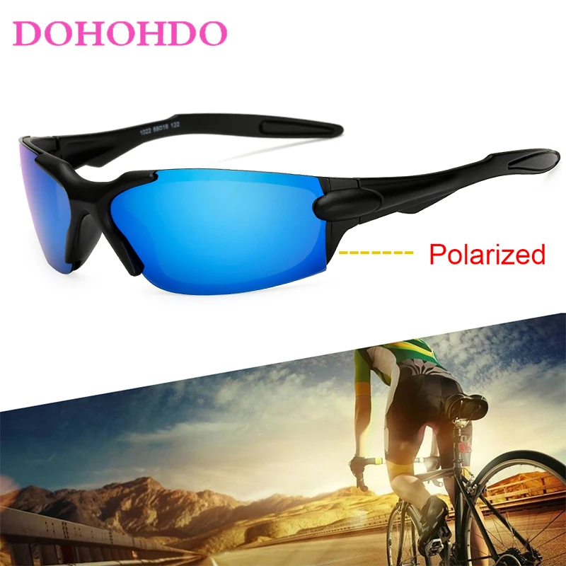 DOHOHDO Polarized Sunglasses Men Rimless Square Driving Sun Glasses Outdoor Driving Shades Goggle UV400 Eyewear Oculos De Sol