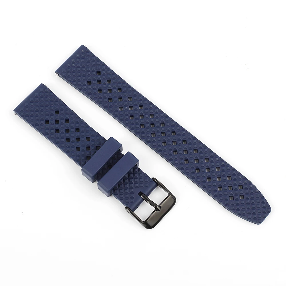 New Rubber Watch Strap 18mm 20mm 22mm Sport Diving Breathable Watch Band Quick Release Wristband For Seiko