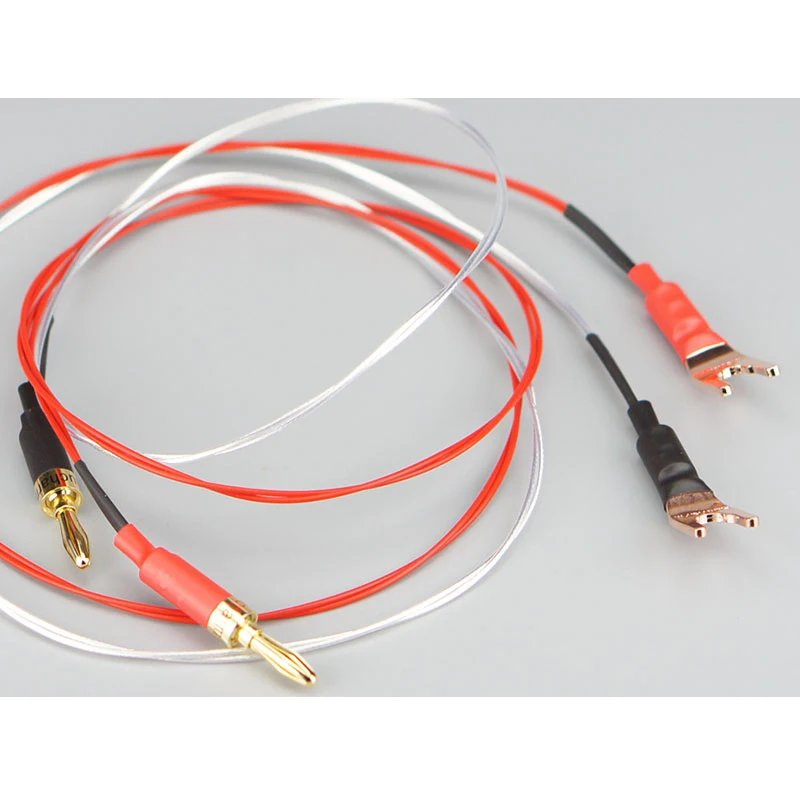 Audio system jump Cable For speaker Jumper wires 4N Pure copper silver plating line tweeter cable speaker cable