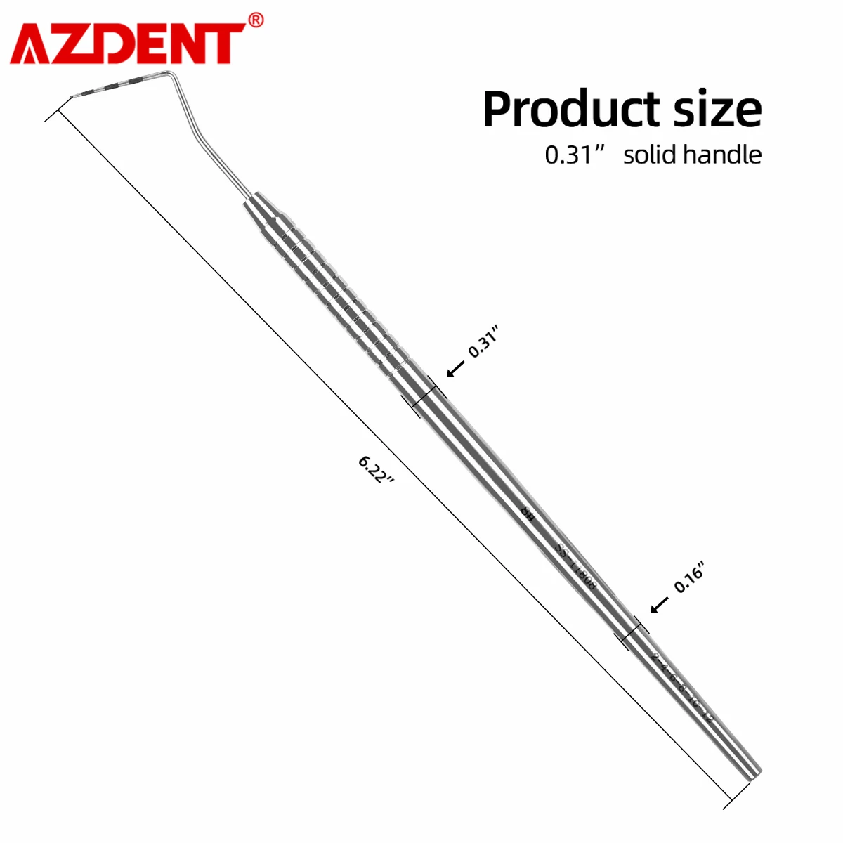 1PC Dental Periodontal Probe with Scale Stainless Steel Instrument Tool Endodontic Equipment Probe 1/2/3/4/5/6/7/8# Length 16cm