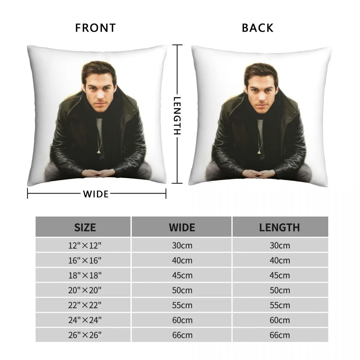 Kai Parker Square Pillowcase Polyester Linen Velvet Creative Zip Decorative Car Cushion Cover