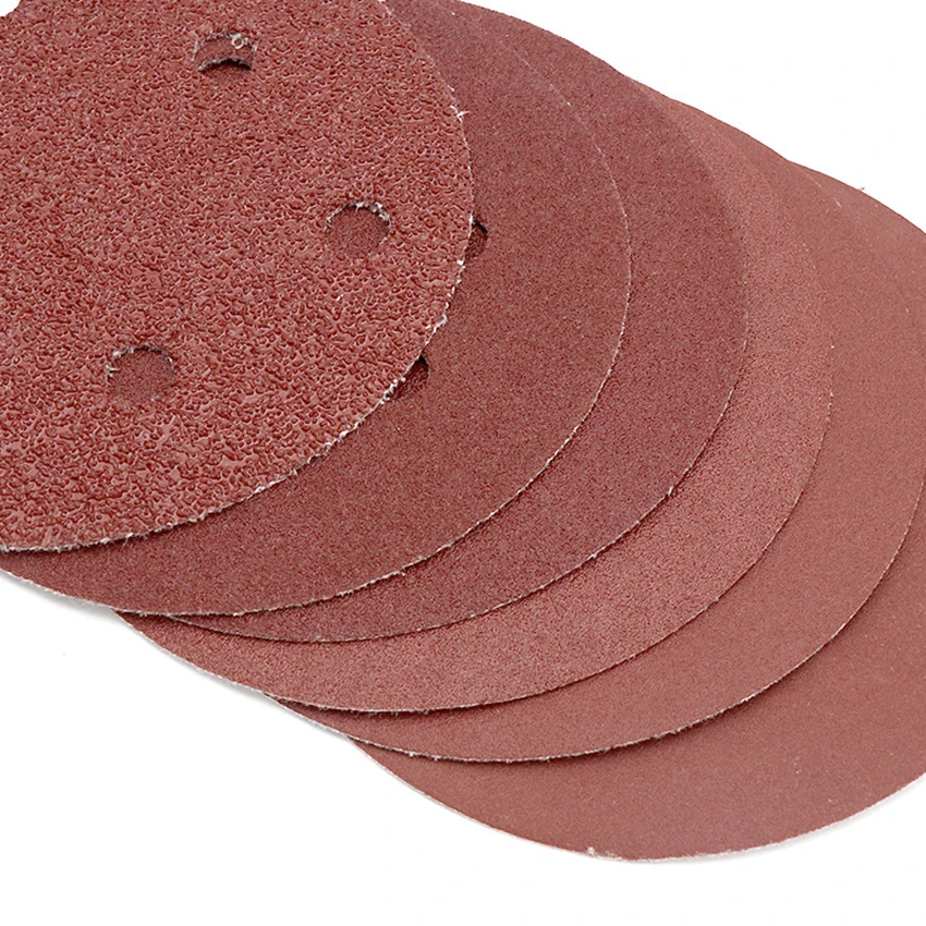 5 Inch 125mm 8 Hole Sanding Discs 40 - 2000 Grit Hook and Loop Round Sandpaper Disc Orbital Sander Pad for Polishing Wood Metal