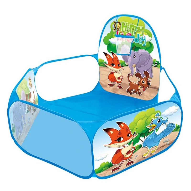 1.2m bola piscina com cesta crianças brinquedo oceano bola pit crianças playpen tenda ao ar livre indoor crianças brinquedo barracas ballenbak piscina seca