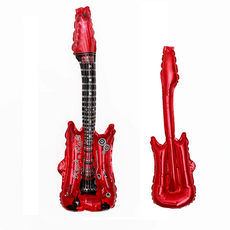 4 Pcs/Lot 80x30Cm Hot Cartoon Guitar Balloons Inflatable Globos Party Supplies Kids Toys Birthday Balloon Classic Toys Ball