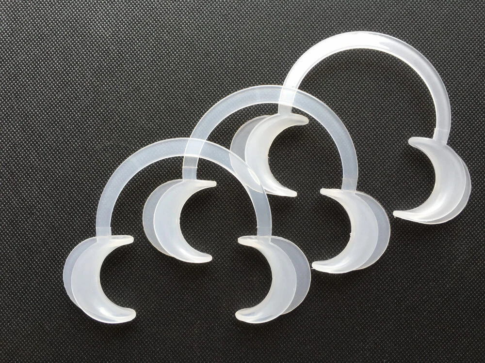 

Free shipping 50Pcs Orthodontic Dental accessories Teeth Whitening Dentist Cheek Retractor C Shape (large Size) Mouth Opener