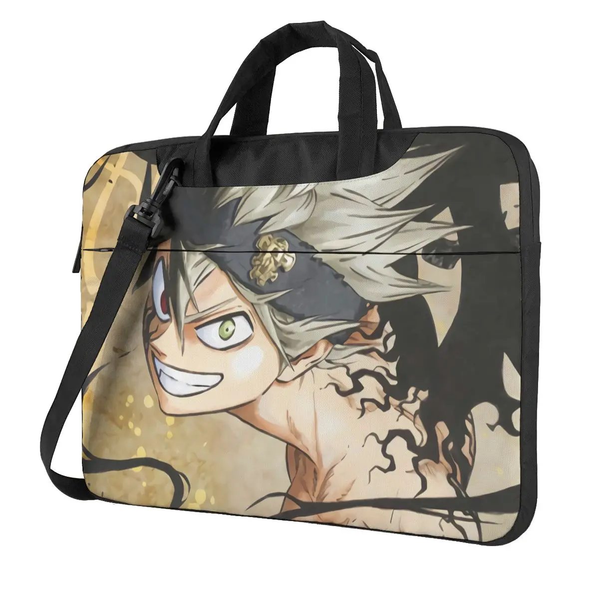 

Anime,Black Clover Laptop Bag Case Protective Vintage Computer Bag Bicycle Crossbody Laptop Pouch