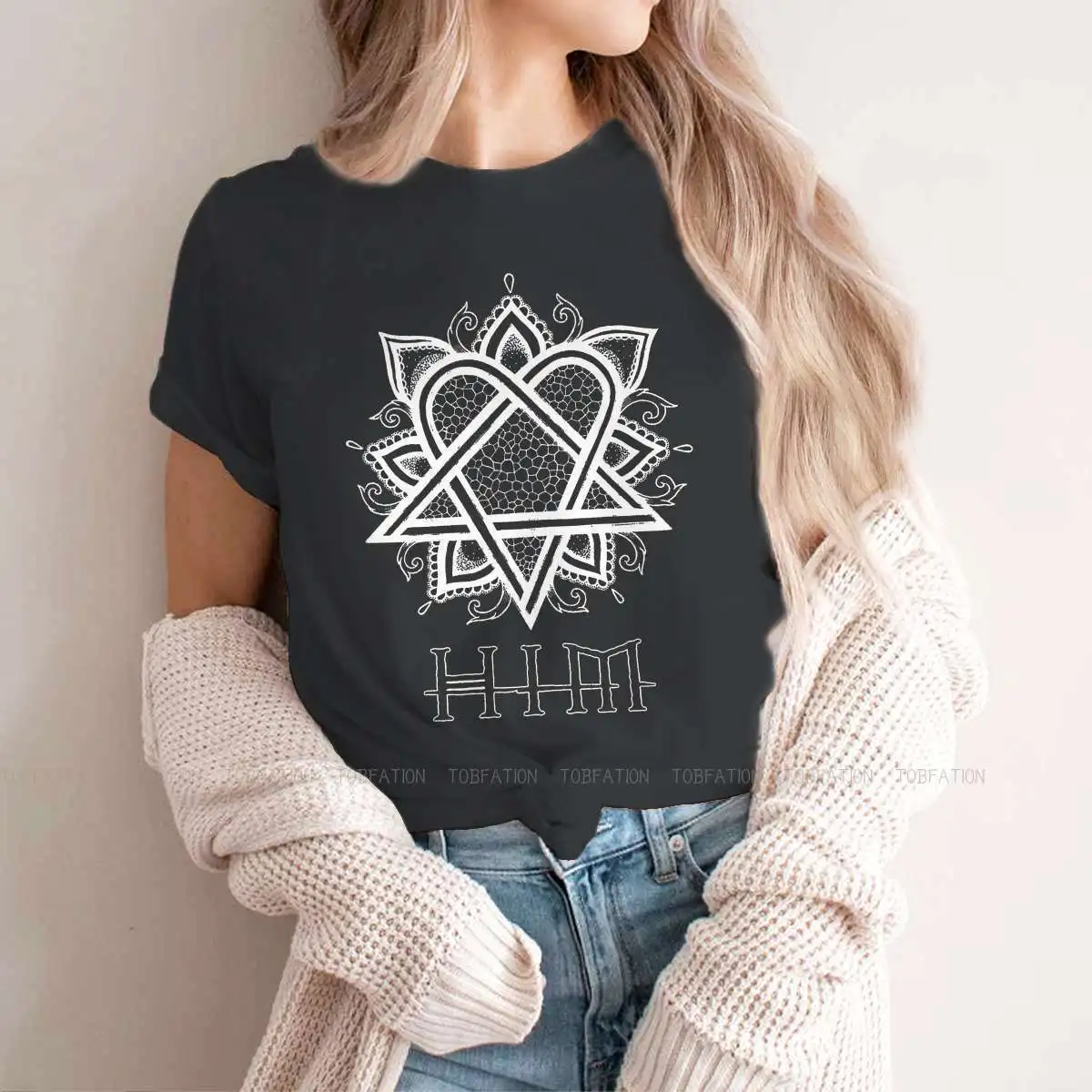 Him Ville Valo Style TShirt for Girl Heart Top Quality New Design Gift Idea  T Shirt Short Sleeve 5XLOfertas