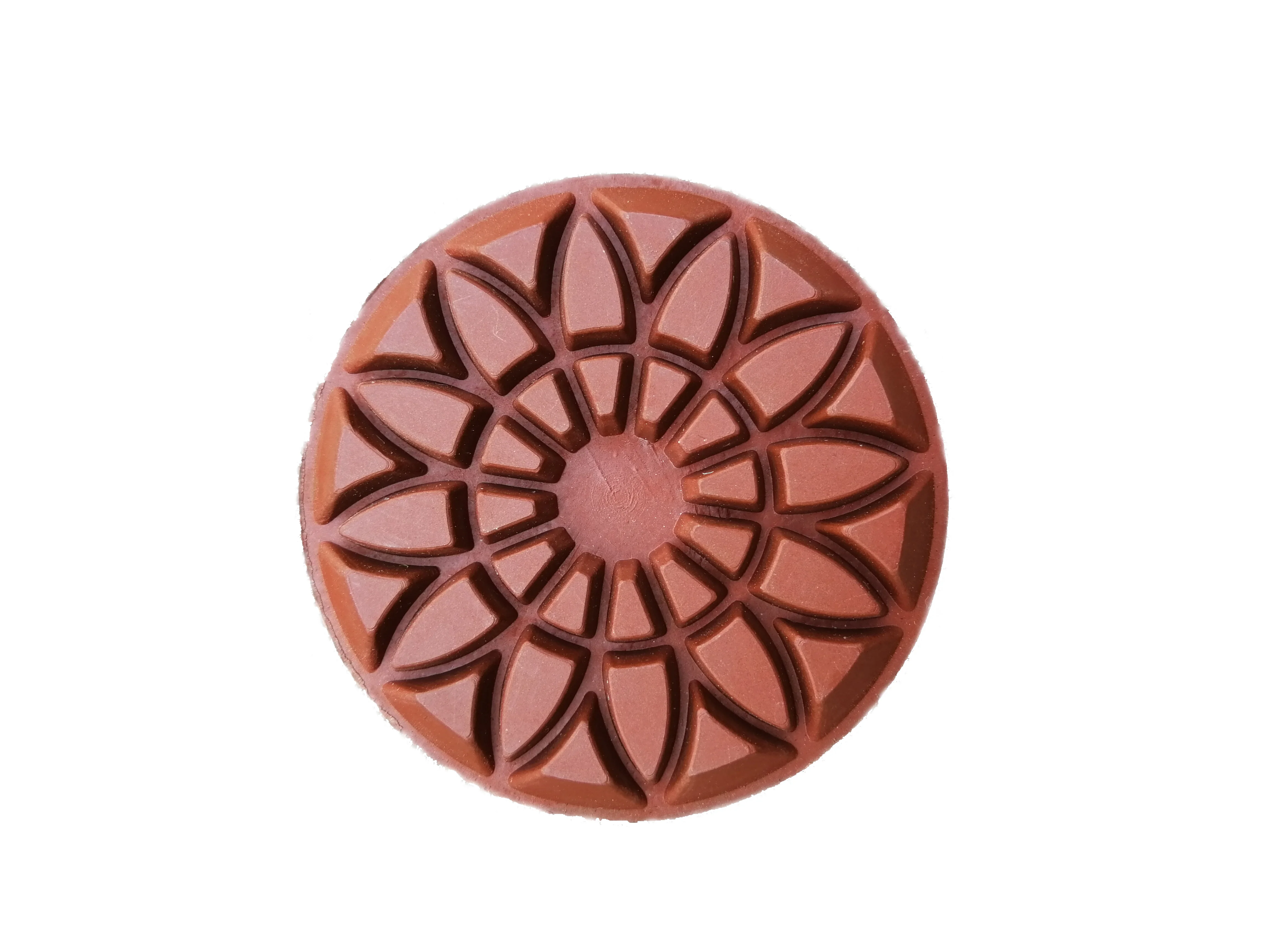 9 Pieces Set 3 Inch 80Mm Copper Hybrid  Pad Transitional  Diamond Floor Polishing 10Mm Thick