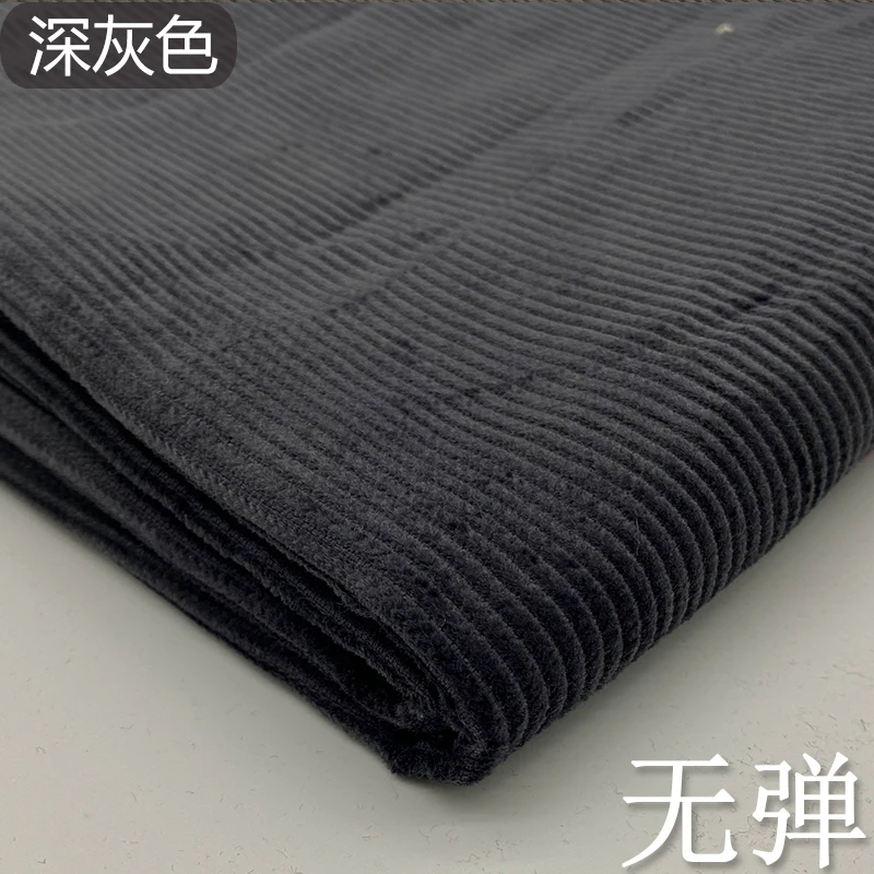 Cotton corduroy autumn/winter without elastic cord trousering thick coat pure color fashion leisure fabrics