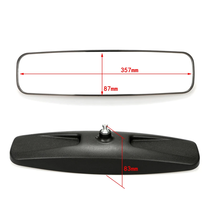 1 Set Universal Off-Road Vehicles Rear View Mirror All Terrain Vehicle Reversing Mirror with 1.75