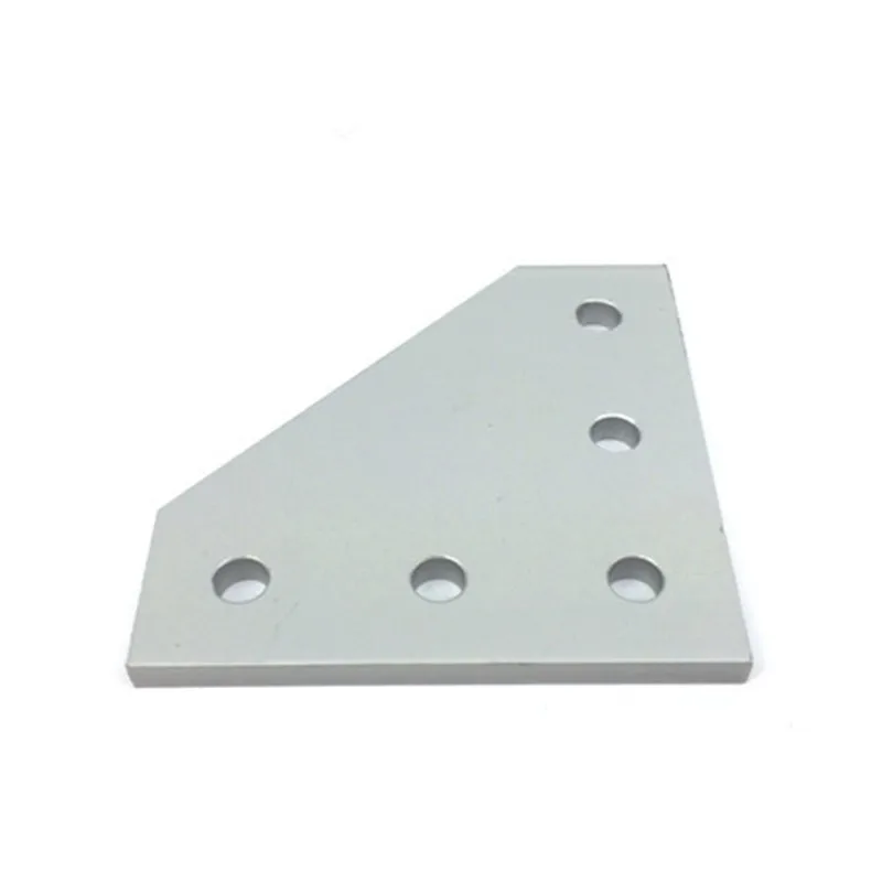 

10pcs 3D Printer Anodized 90 Degree Joining Plate with 5 Holes for Openbuilds CNC V-Slot 2020 Aluminum Profiles