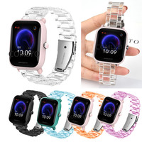 Clear Strap for xiaomi amazfit bip s u pro smart watch band Correa Plastic bracelet for amazfit gts gts2 mini  gts2e wristband