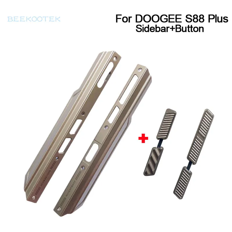 

New Original Housing A shell Middle Sidebar Metal Frame Housings+Power Volume SOS Button Repair Parts For Doogee S88 Plus Phone