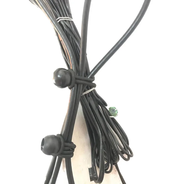 폴대 50pcs Tent Accessories Tent High Elastic Ball Bands Plastic Ball Tent Rope Head Bungee Cords Trampoline Baggage Belts Bungee