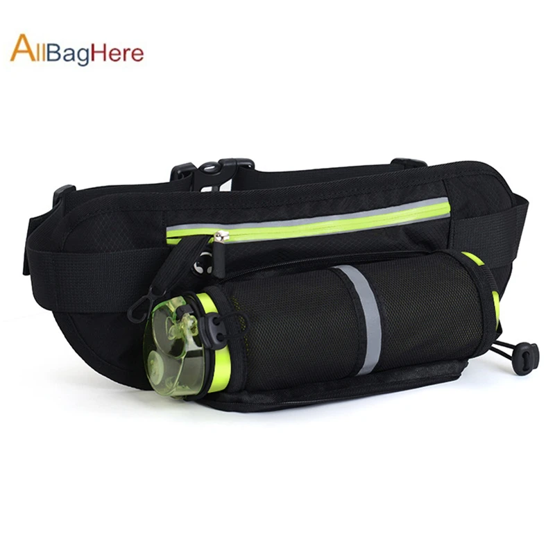 Running Waist Bag Men Women Sport Phone Belt Bags Water Waist Pack with Bottle Holder Gym Accessories for Running Hiking Cycling