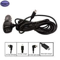 DC 8V-36V to 5V 2A Mini / Micro 5PIN Car Cigarette Lighter Charger 3.5m Cable Adapter with USB Port For Car DVR Vehicle Charging