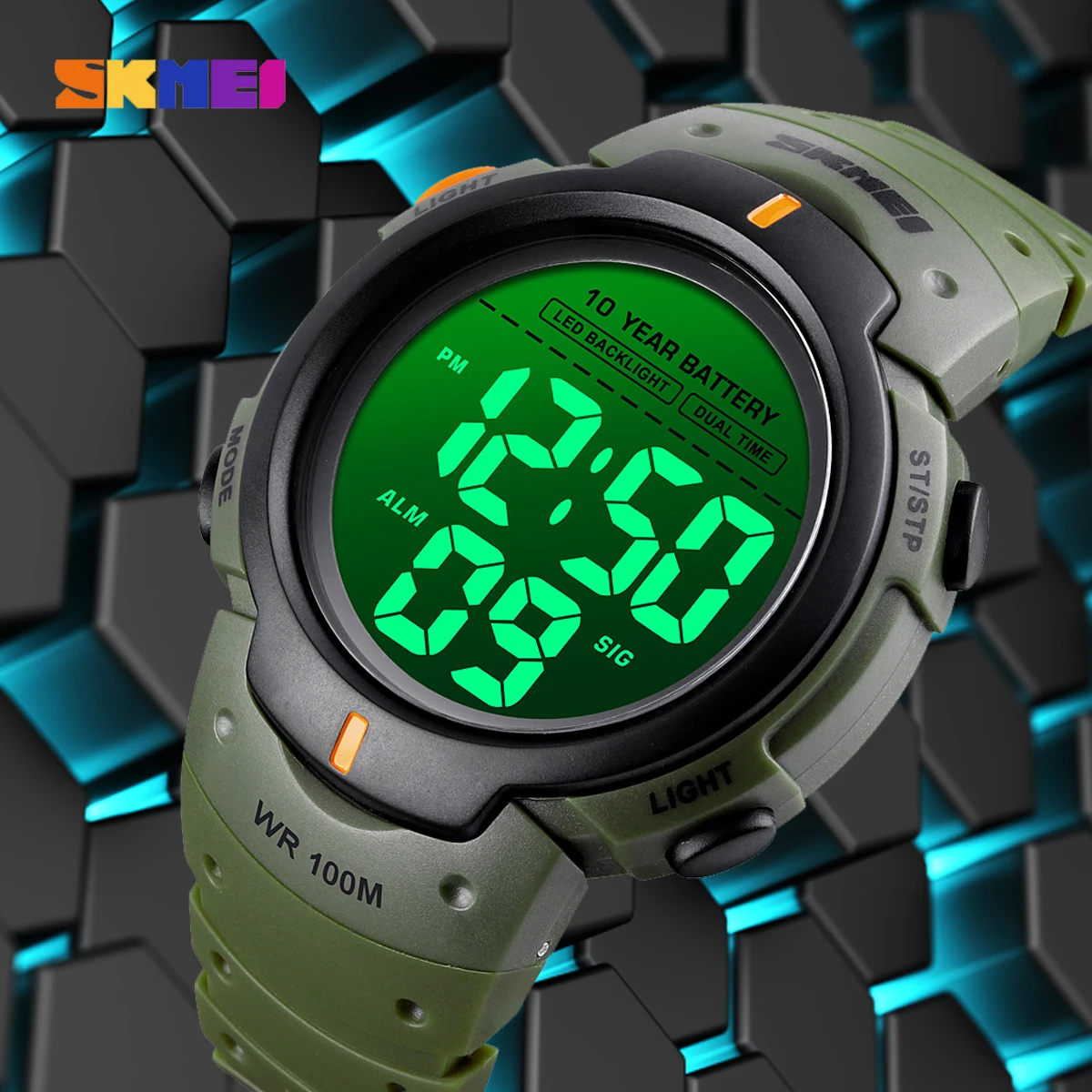 SKMEI Digital Watches Men\'s Fashion Original Sport Outdoor Week Display Date 12/24H 100m Waterproof WristWatches Reloj Hombre