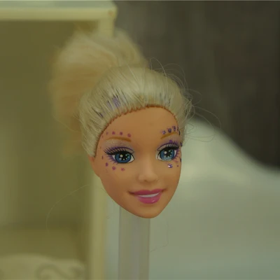 002 1/6 27cm doll head gift for girl collection toy with hair baby head make-up nuannuanmengwu dongcheng qibaoleyuan