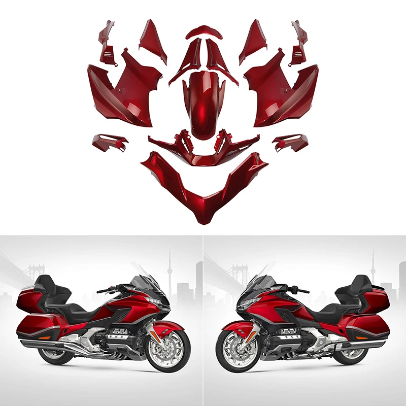 

Motorcycle Unpainted/Painted Fairings Bodywork Kit For Honda Goldwing 1800 GL1800 2018-2023 2019 2020 2021 2022 Red/Blue