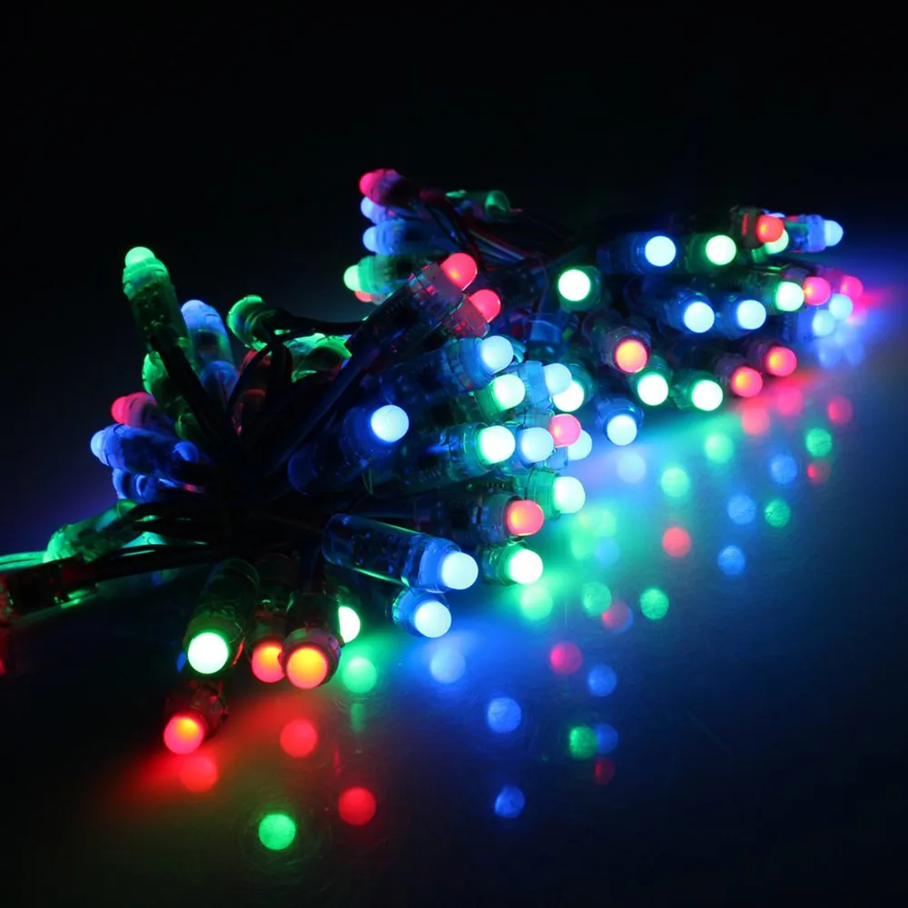 Imagem -03 - Impermeável Led Pixel String Lights Pigtail Bullet Pixel Nodes Endereçável Rgb 12v Ws2811 12 mm Xconnect