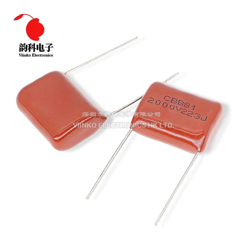 

10pcs Metallized Polypropylene Film Capacitor 2000V 102 104 473 1NF 22NF 100NF 0.1UF 2000V 104J 102J 223J 473J 2KV CBB Capacitor