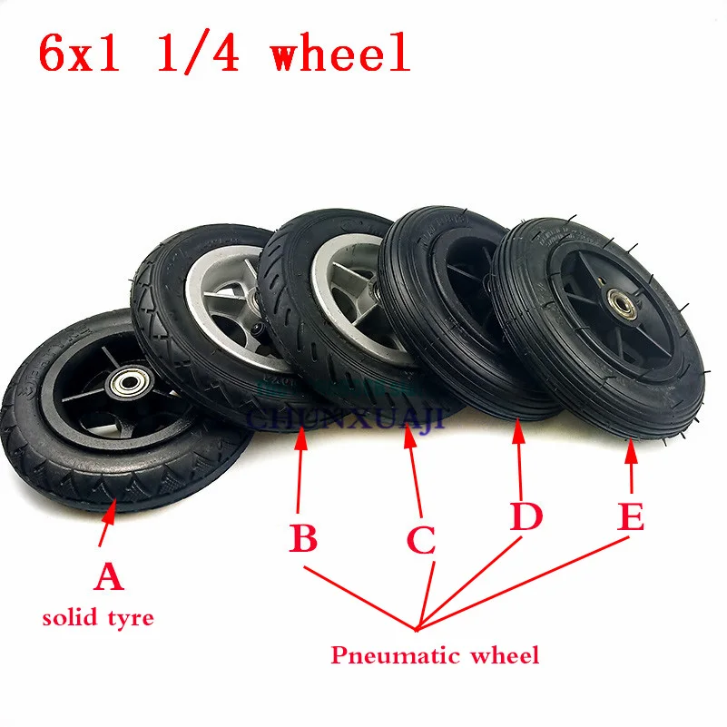頑丈な電動スクーターと電動シリンダー,6インチ,1/4x1,素晴らしいホイール,6x1.25