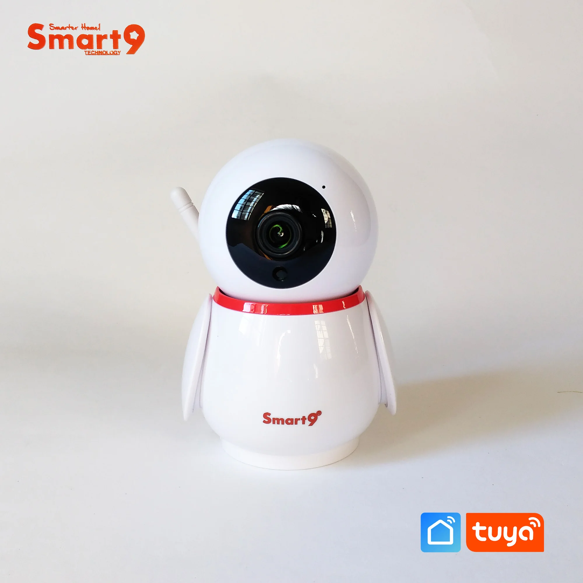 Smart9 HD 1080P Wifi IP Camera, TuYa Smart Home Solution, Penguin Appearance, IR Night Version, Rotary Type Powered by TuYa