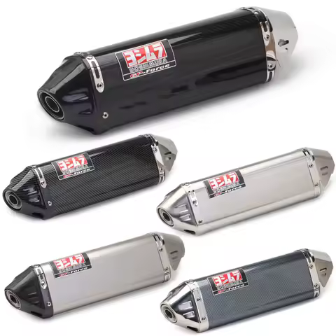 Universal Motorcycle Exhaust Muffler Yoshimura GP Carbon Fiber Escape Moto For Honda PCX125 NMAX155 FZ1N Z900 S1000RR Z1000 CBR