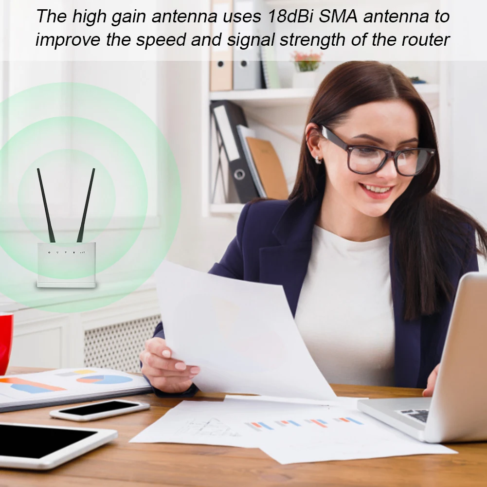 Antenna Wireless 18dBi 4G/2.4GHz connettore maschio SMA ricevitore Router Wireless per Router Huawei B390 B593 DD800 B1000 B2000
