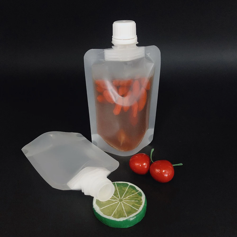 30/50/100ml Screw Cap Packaging Bag  Plastic Hand Sanitizer Lotion  Shampoo Makeup Fluid Bottles Travel Bag