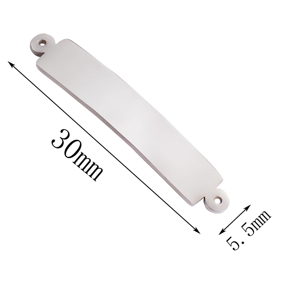 10 sztuk/partia ze stali nierdzewnej złote złącza do tworzenia biżuterii puste Bar ręcznie tłoczenia tagi grawerowane DIY Making bransoletka — zdjęcie 5