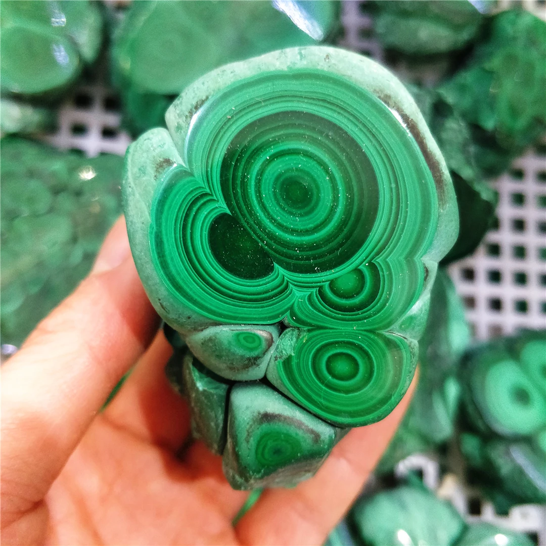 Natural Raw Green Malachite Rough Bulk Unpolished Gemstone Mineral Crystals Precious Stone Collectibles Modern Decoration