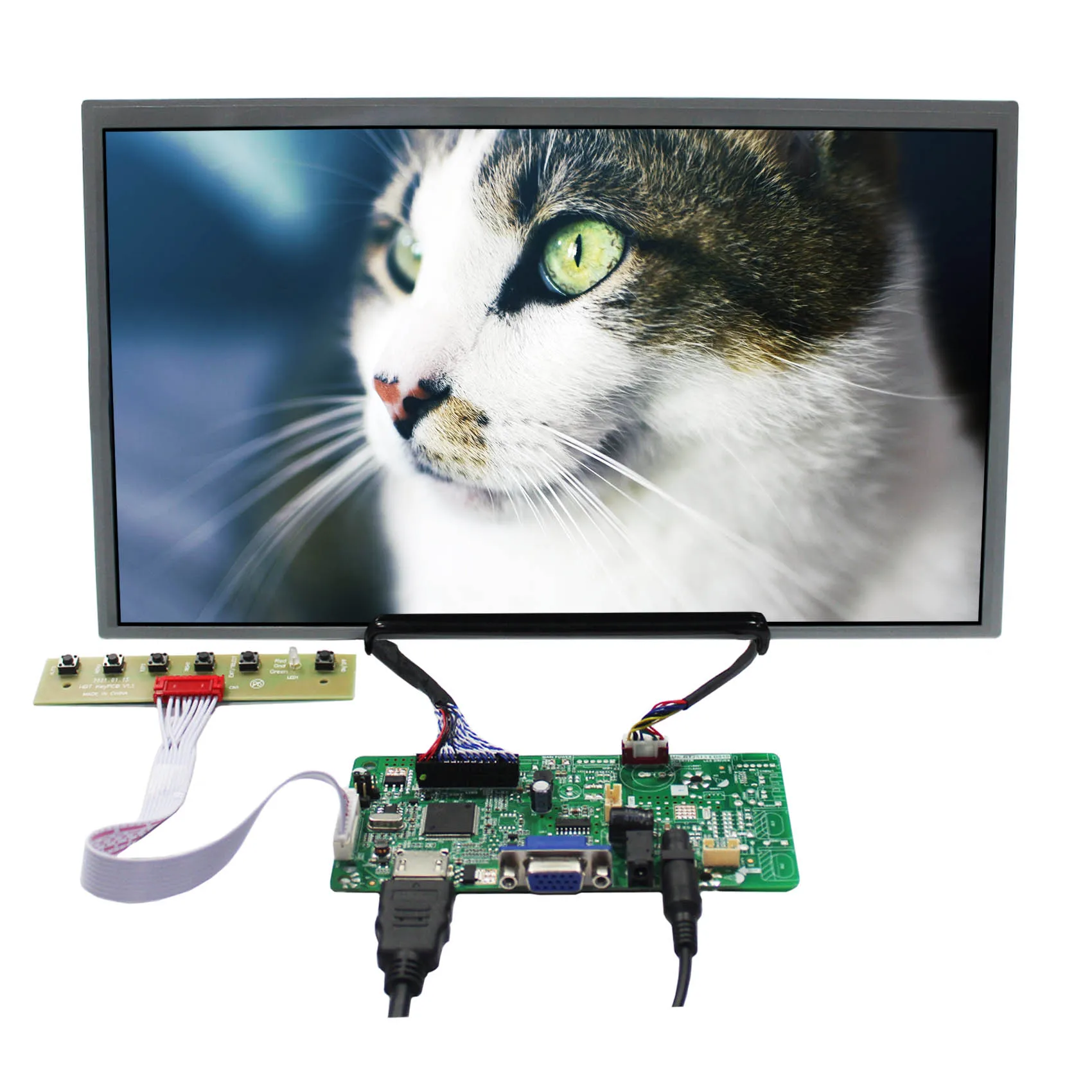 LCD Screen 13.3" LQ133M1LW02 1920X1080 LCD Display with HD-MI VGA Audio LCD Controller Board used to Replace Display/Car display