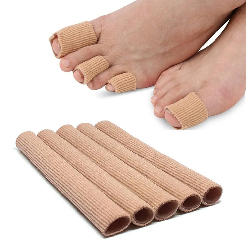 Silicone Tube Toe Gel Protector Cover Soft Cushion Pad Cap Can Be Cut Finger Gel Tube Pain Relief Protection Foot Care Sleeve