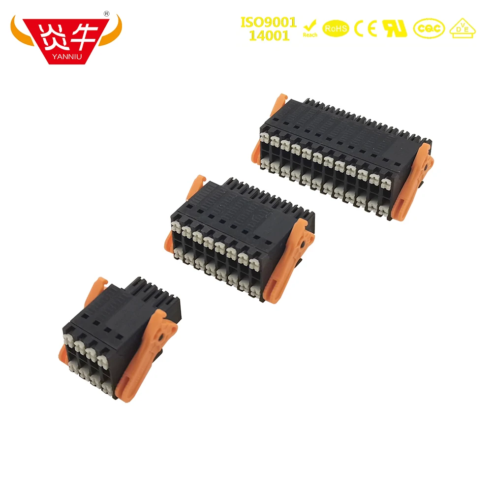 50Pcs 3.5mm 15EDGKNHBG KF2EDGKES DEGSON WEIDMÜLLER B2CF GRID INSTRUMENTATION DOUBLE LAYER CONNECTOR PLUG-IN TERMINAL BLOCK