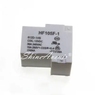 5pcs/lot Relay HF105F-1-005D-1HS 012D-1HS 024D-1HS 5V 12V 24V 4PIN HF105F-4-220A-1HS 012D-1HS 024D-1HS 012D-1ZS 220A-1ZS 5PIN