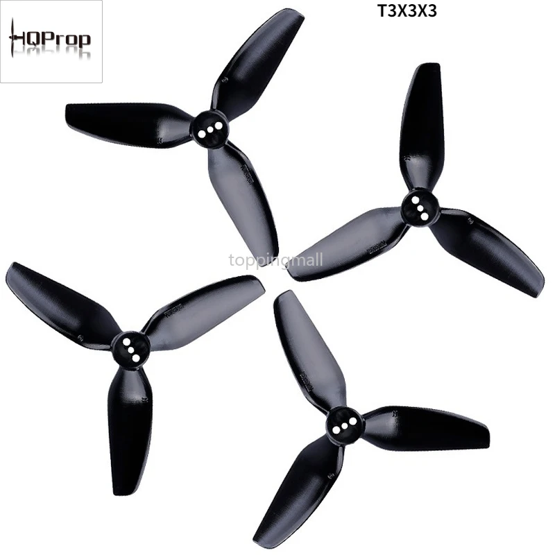 HQ Durable Prop T3X3X3 T3x4x3 3-Blade 3 / 4 Inch Propeller FPV High Efficiency for RC Helicopter  Drone