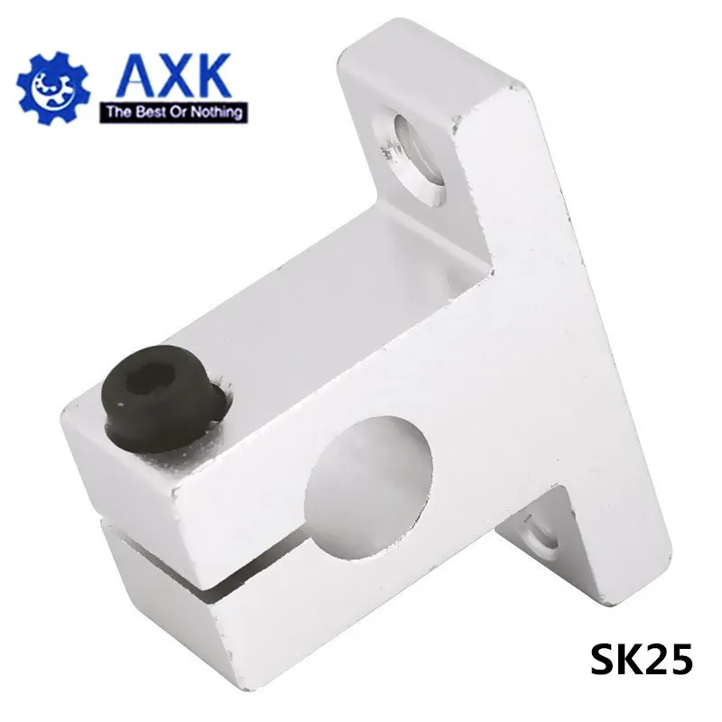 

Hot sale 1pc SK25 25mm linear bearing rail shaft support XYZ Table CNC Router SH25A