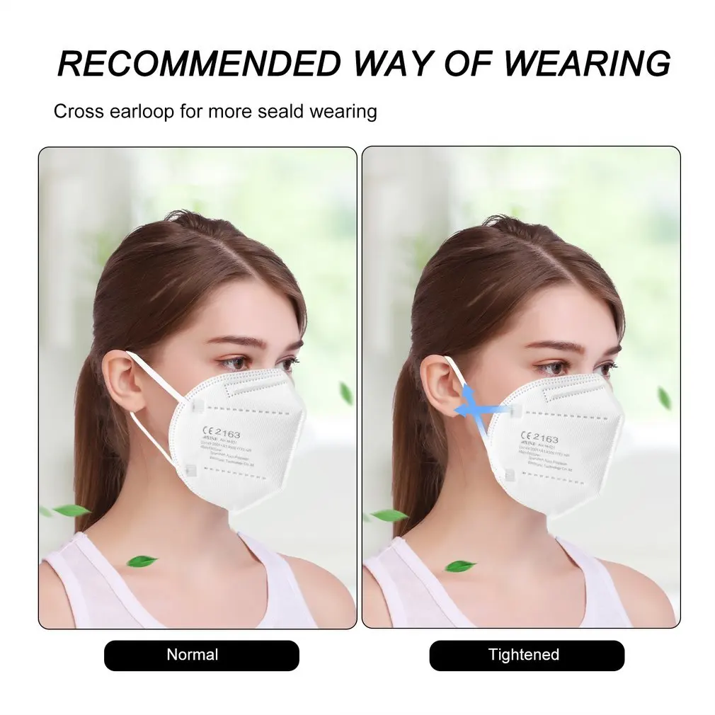 

1/10/20pcs FFP2 Protective Mask Comfortable Stylish Mask Ergonomic Design High Efficiency Filtration Breathable Mask For Outdoor